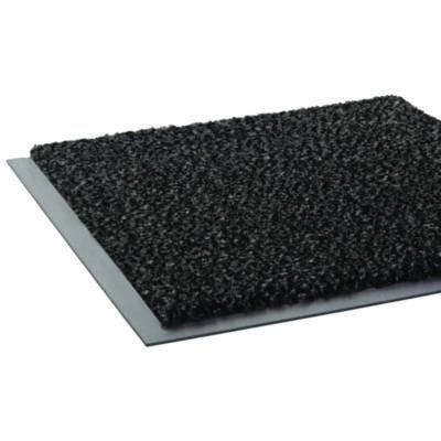 Crown Cross-Over Wiper/Scraper Mat, Rectangular, Gray Carpeted Surface, 48