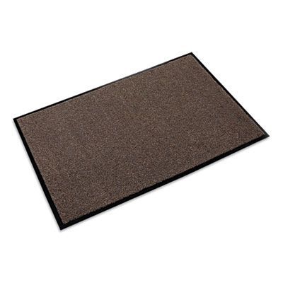 Crown Rely-On Olefin Indoor Wiper Mat, Rectangular, Charcoal Gray Cut Pile Surface, 36