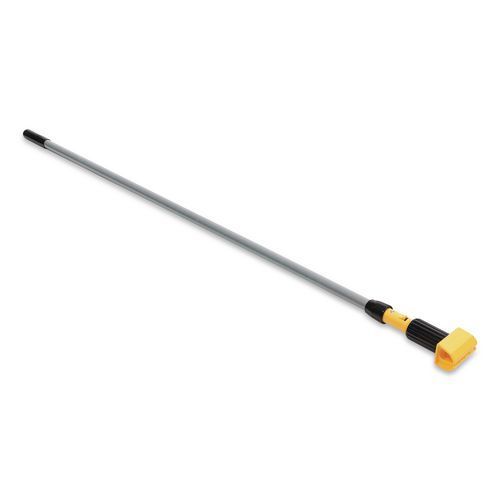 Gripper Aluminum Mop Handle, 1.13 Gripper Aluminum Mop Handle, 1.13" dia x 60", Gray/Yellow