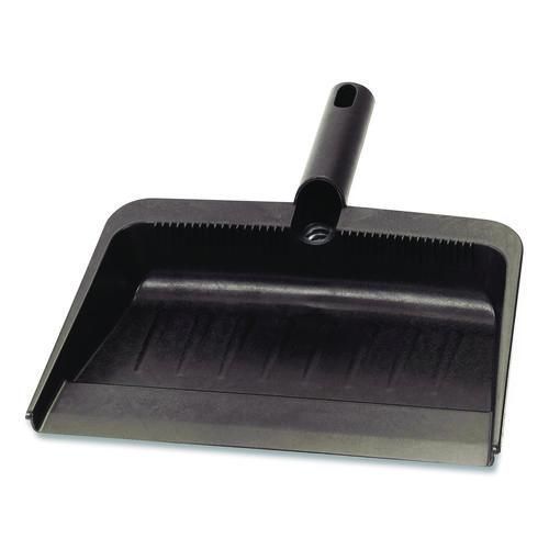 Flo-Pac Flexible Plastic Dustpan, 8 x 12, Plastic, Black Flo-Pac Flexible Plastic Dustpan, 8 x 12, Plastic, Black