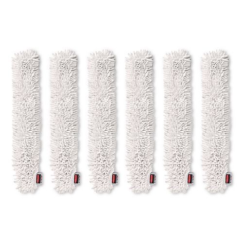 HYGEN Quick-Connect Microfiber Dusting Wand Sleeve, White, 6/Carton