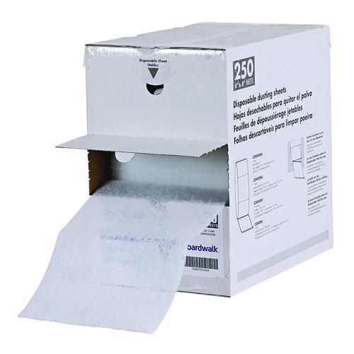 TrapEze Disposable Dusting Sheets, 8 TrapEze Disposable Dusting Sheets, 8" x 125 ft, White, 250 Sheets/Roll