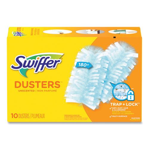 Dusters Refill, Dust Lock Fiber, Unscented, Light Blue, 10/Box Dusters Refill, Dust Lock Fiber, Unscented, Light Blue, 10/Box
