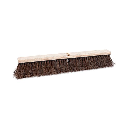 Floor Brush Head, 3.25 Floor Brush Head, 3.25" Natural Palmyra Fiber Bristles, 24" Brush
