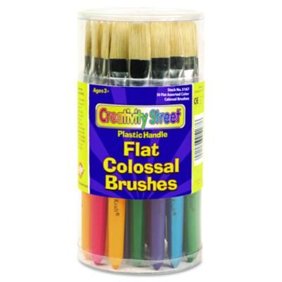 Creativity Street® Colossal Brush, Natural Bristle, Flat Profile, 30/Set Creativity Street® Colossal Brush, Natural Bristle, Flat Profile, 30/Set