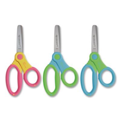Westcott® Ultra Soft Handle Scissors with Antimicrobial Protection, Round Tip, 5