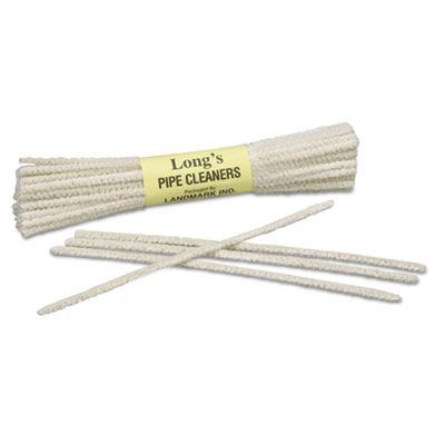 AbilityOne® 9920002929946, SKILCRAFT Tobacco Pipe Cleaner, 6 x 1, Wire/Cotton, White, 24/Box