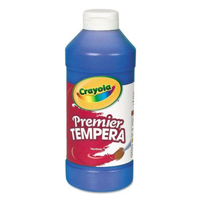 Crayola® remier Tempera Paint, Blue, 16 oz Bottle