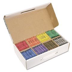 Prang® Crayons Made with Soy Classpack, Regular Size, 0.37