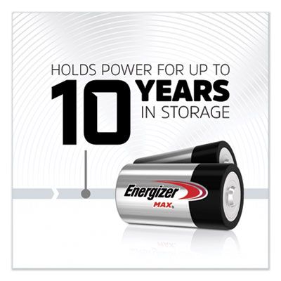 Energizer® MAX Alkaline D Batteries, 1.5 V, 8/Pack