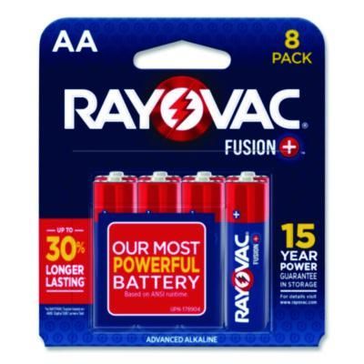 Rayovac® Fusion Performance Alkaline AA Batteries, 8/Pack Rayovac® Fusion Performance Alkaline AA Batteries, 8/Pack