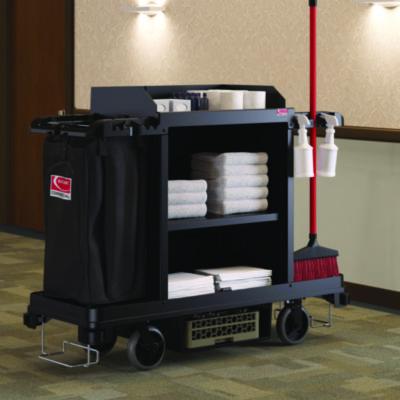 Suncast Commercial® Standard Housekeeping Cart, Plastic, 1 Shelf, 24
