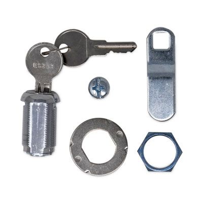 Rubbermaid® Commercial Replacement Lock and Keys for Housekeeping Carts, Silver