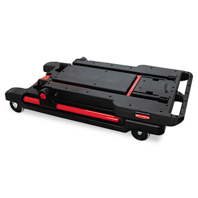 Rubbermaid® Commercial Convertible Utility Cart, Plastic, 2 Shelves, 400 lb Capacity, 23.88