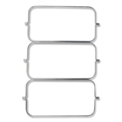 Rubbermaid® Commercial Triple Waste Wire Bag Holder for Rubbermaid Commercial Janitorial and Housekeeping Carts, 3 x 12.5 x 0.13, Steel