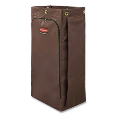 Rubbermaid® Commercial Zippered Vinyl Cleaning Cart Bag for Rubbermaid Commercial 6189, 6190, 6191, 6192, 9T19, 25 gal, 17