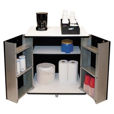 Vertiflex® Refreshment Stand, Engineered Wood, 9 Shelves, 29.5
