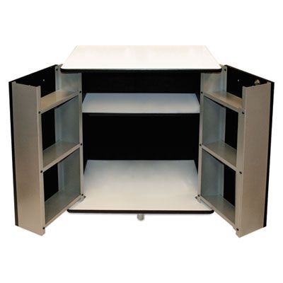 Vertiflex® Refreshment Stand, Engineered Wood, 9 Shelves, 29.5