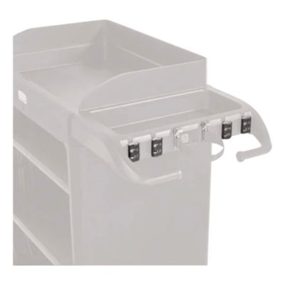 Rubbermaid® Commercial QuickClips, for Rubbermaid Commercial FG618900BLA/2202581, Resin, Black, 6/Carton