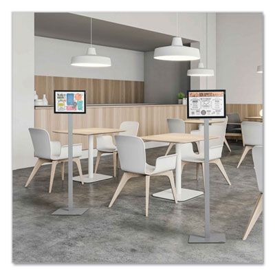 Durable® Mobile TV Cart COWORKSATION, Engineered Wood, 3 Shelves, Supports 40 lb, 22.5