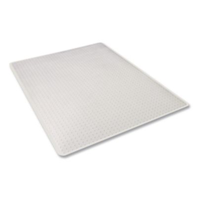 Alera® Studded Chair Mat for Flat to Low Pile Carpeted Floors, Rectangular, Beveled Edges, 46