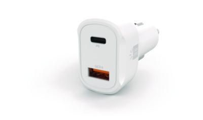 ByTech® PD Car Charger, 60 W, Two 2 A Ports, White