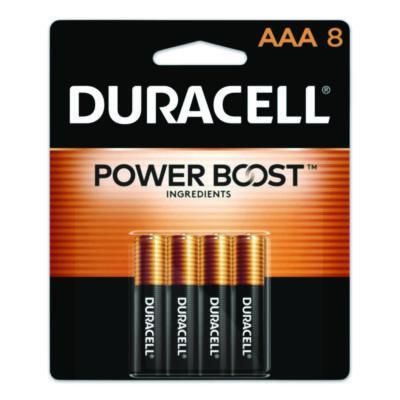 Duracell® POWER BOOST Coppertop Alkaline AAA Batteries, 8/Pack, 40 Packs/Carton