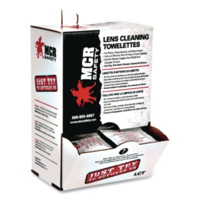 MCR™ Safety Lens Cleaning Towelettes, 100/Box