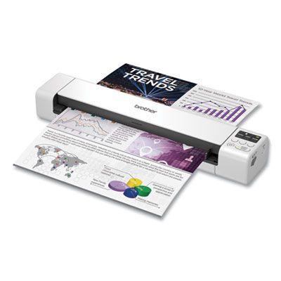 Brother DS940DW Duplex and Wireless Compact Mobile Document Scanner, 600 dpi Optical Resolution, 1-Sheet Duplex Auto Document Feeder