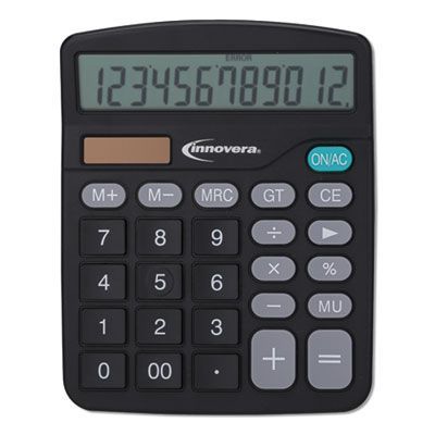 Innovera® 15923 Desktop Calculator, 12-Digit LCD