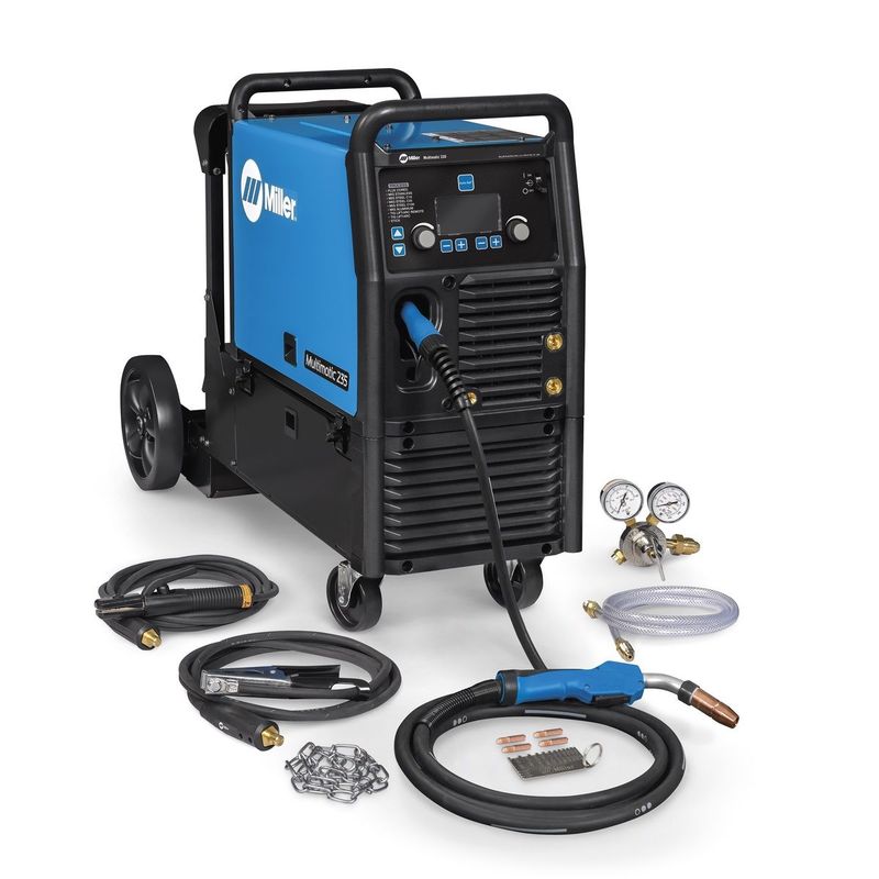 Miller® Multimatic® 235 Single Phase MIG Welder With 240 Input Voltage, 235 Amp Max Output, And Gun-On-Demand™ Miller® Multimatic® 235 Single Phase MIG Welder With 240 Input Voltage, 235 Amp Max Output, And Gun-On-Demand™