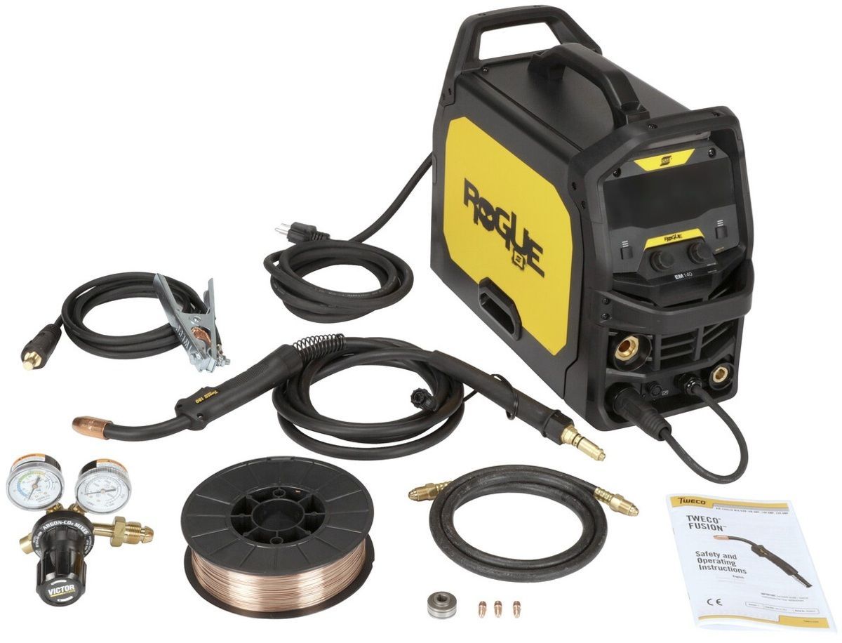 ESAB® Rogue EM140 Single Phase MIG Welder With 120 Input Voltage, 30-140 Amp Max Output