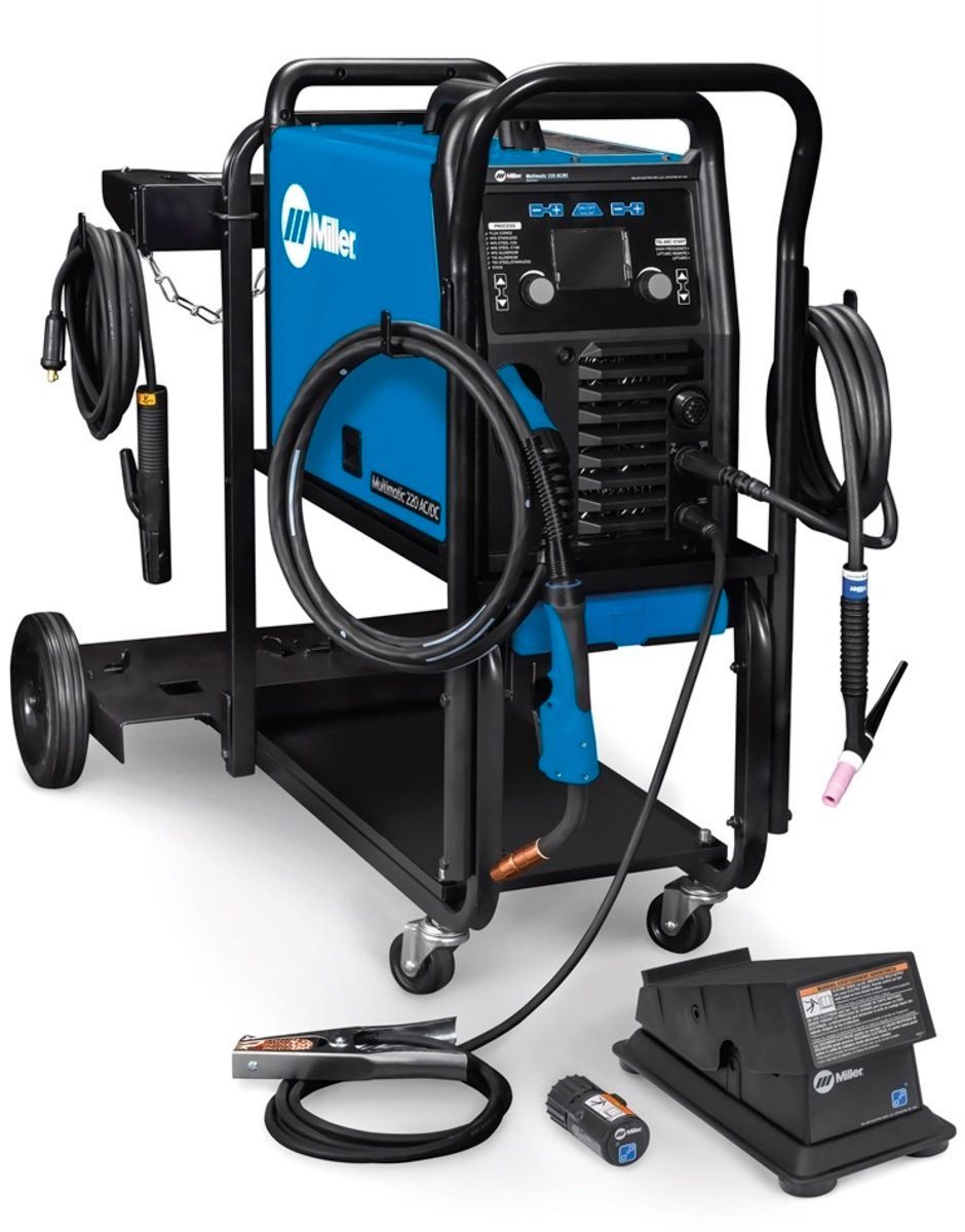 Miller® Multimatic® 220 AC/DC Multi-Process Welder With 110 - 240 Input VoltageAnd Accessory Package Miller® Multimatic® 220 AC/DC Multi-Process Welder With 110 - 240 Input VoltageAnd Accessory Package