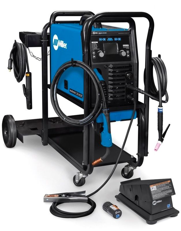 Miller® Multimatic® 220 AC/DC Multi-Process Welder With 110 - 240 Input VoltageAnd Accessory Package Miller® Multimatic® 220 AC/DC Multi-Process Welder With 110 - 240 Input VoltageAnd Accessory Package