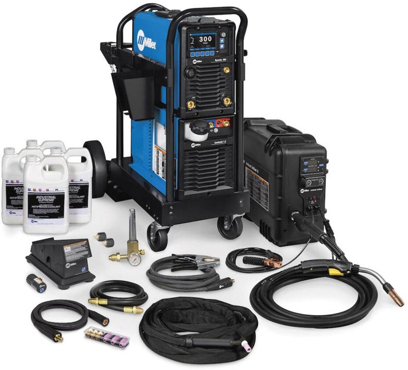 Miller® Dynasty® 300 TIG Welder With 208 - 600 Input Voltage, Wireless Foot Control And Accessory Package Miller® Dynasty® 300 TIG Welder With 208 - 600 Input Voltage, Wireless Foot Control And Accessory Package