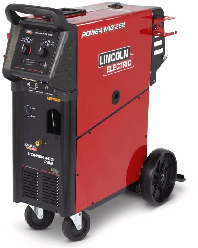 Lincoln Electric® POWER MIG® 262 MIG Welder With 208 - 575 Input Voltage, 300 Amp Max Output, MAXTRAC® Wire Drive And Magnum PRO 250L Welding Gun With Adjustable Gas Regulator and Hose And Drive Roll Lincoln Electric® POWER MIG® 262 MIG Welder With 208 - 575 Input Voltage, 300 Amp Max Output, MAXTRAC® Wire Drive And Magnum PRO 250L Welding Gun With Adjustable Gas Regulator and Hose And Drive Roll