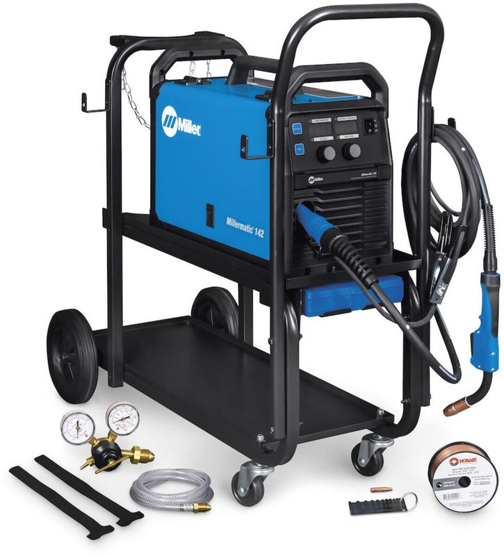 Miller® Millermatic® 142 Single Phase MIG Welder With 110 - 120 Input Voltage, 140 Amp Max Output Miller® Millermatic® 142 Single Phase MIG Welder With 110 - 120 Input Voltage, 140 Amp Max Output