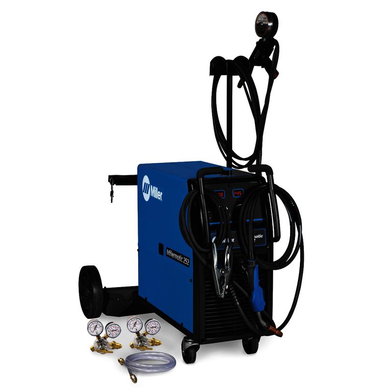Miller® Millermatic® 252 Single Phase MIG Welder With 208 - 240 Input Voltage, 300 Amp Max Output, Active Arc Stabilizer™ And Accessory Package Miller® Millermatic® 252 Single Phase MIG Welder With 208 - 240 Input Voltage, 300 Amp Max Output, Active Arc Stabilizer™ And Accessory Package