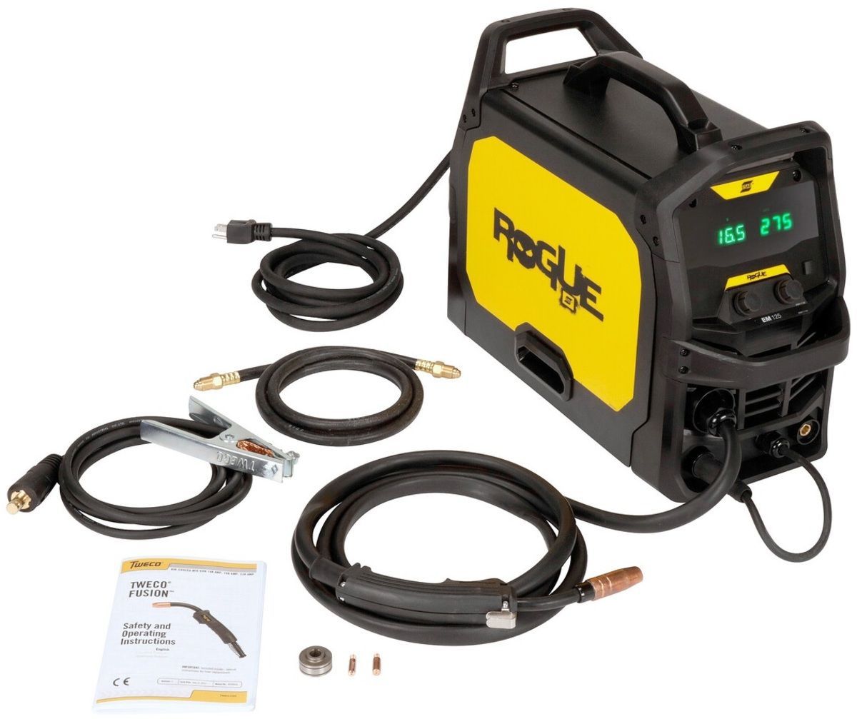 ESAB® Rogue EM125 Single Phase MIG Welder With 120 Input Voltage, 30-125 Amp Max Output