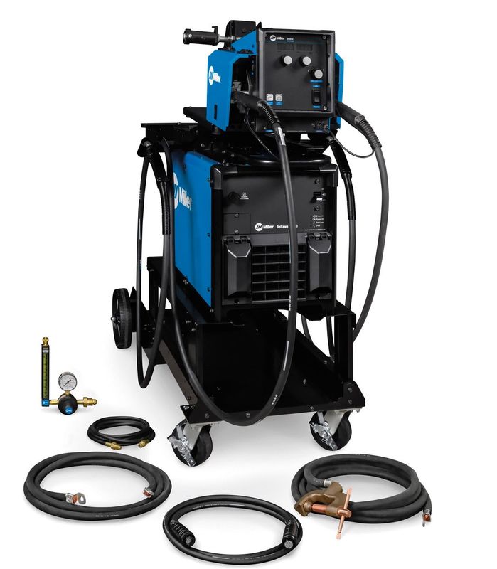 Miller® MIGRunner™/Deltaweld® 500 MIG Welder With 208 - 230 - 460 - 575 Input Voltage, 500 Amp Max Output, Dual Intellx™ Feeder And Accessory Package Miller® MIGRunner™/Deltaweld® 500 MIG Welder With 208 - 230 - 460 - 575 Input Voltage, 500 Amp Max Output, Dual Intellx™ Feeder And Accessory Package