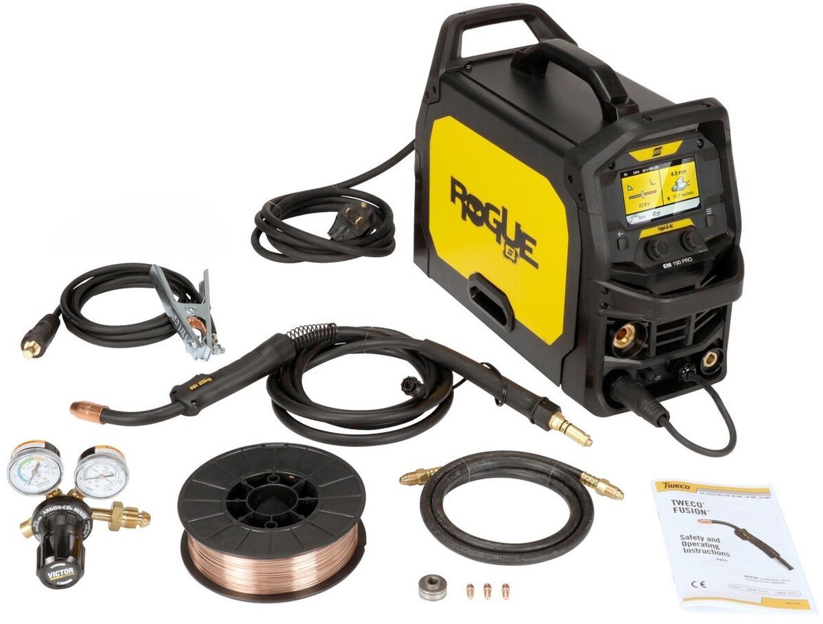 ESAB® Rogue EM190 Pro Single Phase MIG Welder With 230 Input Voltage, 190 Amp Max Output