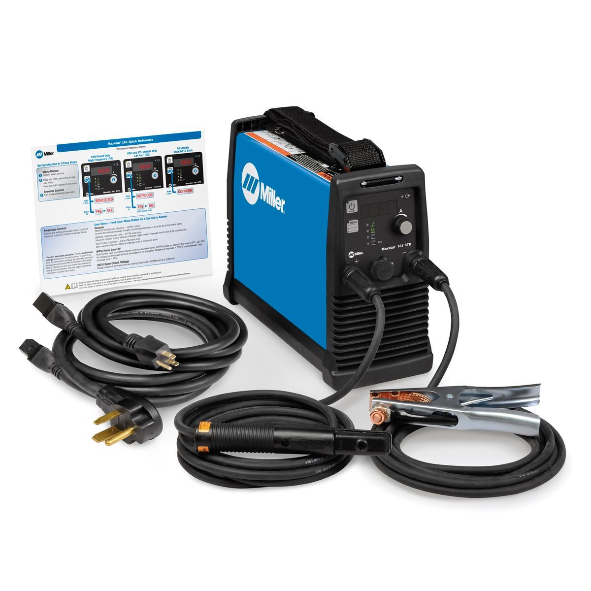 Miller® Maxstar® 161 STH TIG Welder With 110 - 240 Input Voltage, 160 Amp Max Output, Hot Start™ And Accessory Package Miller® Maxstar® 161 STH TIG Welder With 110 - 240 Input Voltage, 160 Amp Max Output, Hot Start™ And Accessory Package