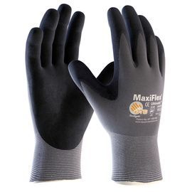 PIP Global Safety® Small MaxiFlex® Ultimate™ 15 Gauge Black Micro Foam Nitrile Palm And Finger Coated Work Gloves With Nylon And Elastane Liner And Knit Wrist