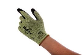Ansell Size 9 HyFlex® 11-550 Nitrile Work Gloves With Para-Aramid, Nylon And Spandex Liner And Knit Wrist