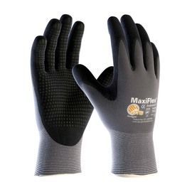 PIP Global Safety® Large MaxiFlex® Endurance™ 15 Gauge Black Micro Foam Nitrile Palm And Finger Coated Work Gloves With Lycra® And Nylon Liner And Knit Wrist
