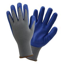 PIP Global Safety® X-Large 13 Gauge Blue Foam Nitrile Palm Finger And Knuckle Coated Work Gloves With Polyester Liner And Knit Wrist