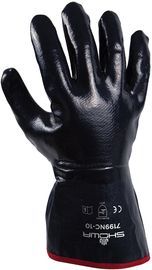SHOWA™ Size 10 Heavy Duty Nitrile Full Coated Work Gloves With Cotton Liner And Gauntlet Cuff