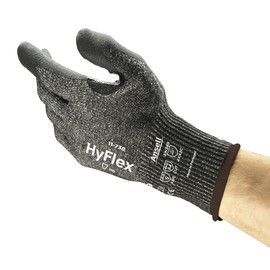 Ansell Size 10 HyFlex® 11-738 Polyurethane And Nitrile Work Gloves With Fiber Glass, HPPE, Polyester And Spandex Liner And Knit Wrist