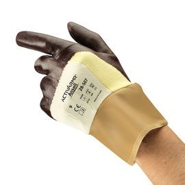 Ansell Size 10 ActivArmr® 28-507 Nitrile Palm And Fingertip Coated Work Gloves With Kevlar® And Cotton Liner And Velcro® Cuff
