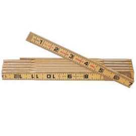 Klein Tools 6' Yellow Wood Folding Rule With Outside Reading